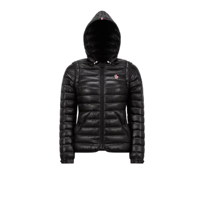MONCLER KARURA 2-IN-1 HOODED SHORT DOWN JACKET, WOMEN, BLACK, SIZE: 2