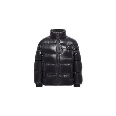 Moncler Kids' Doudoune Courte À Capuche Alaxios, Garçons, Bleu, Taille: 10a In Black