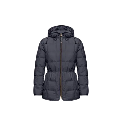 Moncler Cygnet Hooded Short Down Jacket, Women, Blue, Size: 3