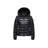 Moncler Badyf Faux Fur-trimmed Hooded Short Down Jacket Black