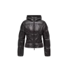 Moncler Wineck Hooded Quilted Short Down Jacket In Black