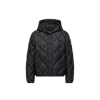 Moncler Arvouin Hooded Diamond-quilted Short Down Jacket Black