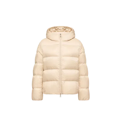 Moncler Doudoune Courte À Capuche Feligule, Femme, Beige, Taille: 0 In Neutral