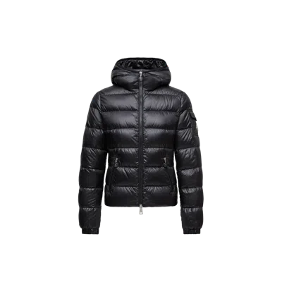Moncler Doudoune Courte À Capuche Gles In Black