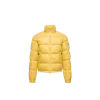 Moncler Levitha Hooded Short Down Jacket In Yellow