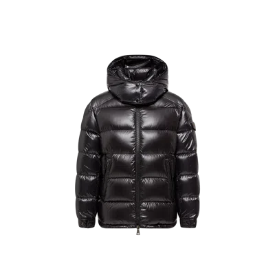 Moncler Maire Hooded Short Down Jacket Black