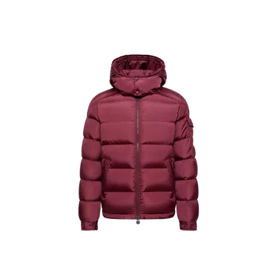 Moncler Doudoune Courte À Capuche Maya In Red