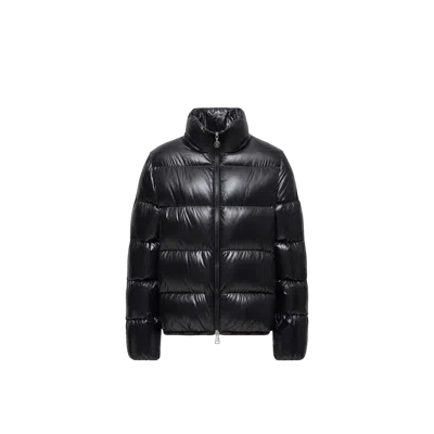 MONCLER ABBADIA SHORT DOWN JACKET, WOMEN, BLACK, SIZE: 4