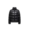 Moncler Abbadia Short Down Jacket High Collar In Black