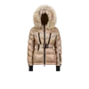 Moncler Bernis Down Ski Jacket Beige In Beige