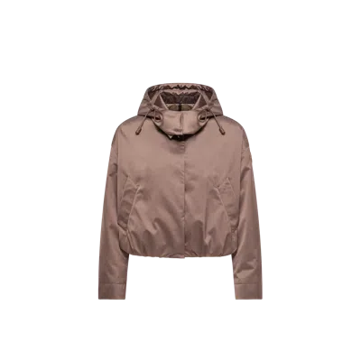 Moncler Chevreuil Duchesse Short Down Jacket, Women, Brown, Size: 3