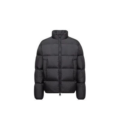Moncler Erterle Short Down Jacket, Men, Black, Size: 7