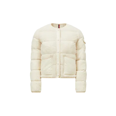 Moncler Doudoune Courte Floyrac En Teddy In White