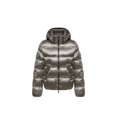 Moncler Sensation Short Down Jacket, Women, Grey, Size: 4 In Gray