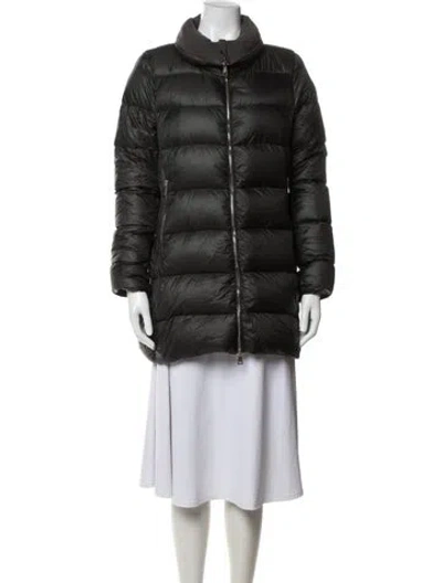 Pre-owned Moncler Doudoune Legere Nylon Down Jacket In Black