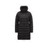 Moncler Womens Black Flammette Brand-patch Slim-fit Shell-down Jacket