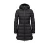 Moncler Gie Hooded Long Down Jacket Black