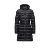 Moncler Hirma Hooded Long Down Jacket Black