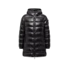 Moncler Womens Black Courcelles Hooded Shell-down Jacket