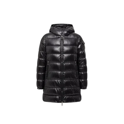 Moncler Courcelles Hooded Mid-length Down Jacket, Women, Black, Size: 4