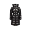 Moncler Chevron-quilted Hooded Puffer Jacket In Black