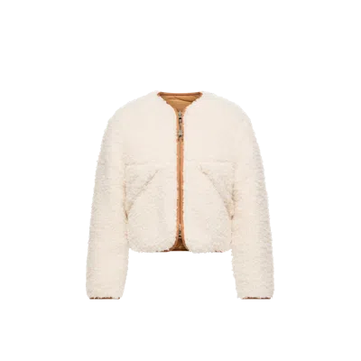 Moncler Doudoune Réversible Mallero, Femme, Blanc, Taille: 0 In Neutral