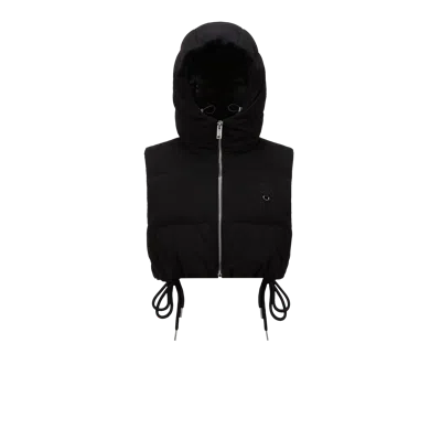 Moncler X Willow Smith Alexi Hooded Down Vest Black