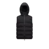 Moncler Doudoune Sans Manches À Capuche Bresse In Noir