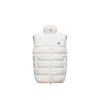 Moncler Mens Natural Contrin Brand-badge Shell-down Gilet In White