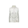 Moncler Doudoune Sans Manches En Lamé Pinchot In Gray