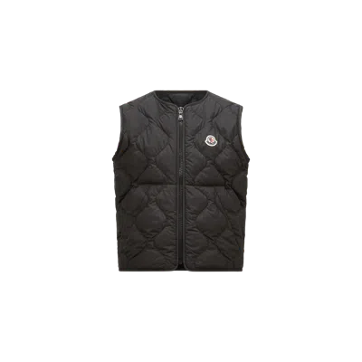 Moncler Kids' Doudoune Sans Manches Nisha In Black
