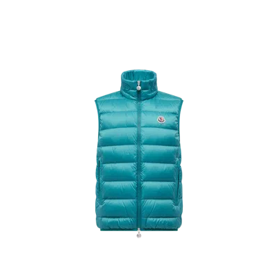 Moncler Rocoque Padded Bodywarmer In Blue