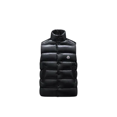 MONCLER TIBB DOWN GILET, MEN, BLACK, SIZE: 5