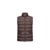 Moncler Chocolate Polyester Treompan Sleeveless Down Jacket In Brown