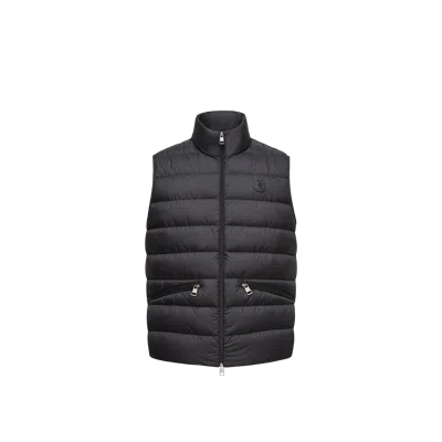 MONCLER MONCLER TREOMPAN DOWN GILET, MEN, BLACK, SIZE: 0