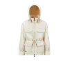 Moncler Nimba Hooded Field Down Jacket White In White
