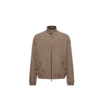 MONCLER MONCLER DOUDOUNE-CHEMISE RÉVERSIBLE EBRODEL, HOMME, MARRON, TAILLE: 0
