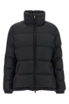 Moncler Puffer Jacket With High Collar And Cuffs In Black