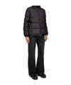 Moncler Puffer Jacket With High Collar And Cuffs In Black