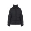 Moncler Puffer Jacket With High Collar And Cuffs In Black