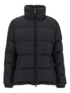 Moncler Puffer Jacket With High Collar And Cuffs In Black