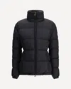 Moncler Puffer Jacket With High Collar And Cuffs In Black