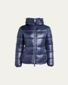 Moncler Douro Down Puffer Jacket In Medium Blue