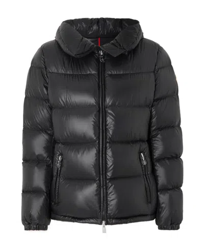 Moncler Douro Hooded Down Jacket In Black