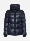 Moncler Midnight Blue Nylon Douro Down Jacket In Blu
