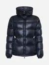 Moncler Midnight Blue Nylon Douro Down Jacket In Blue