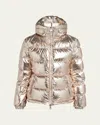 Moncler Douros Puffer Jacket In Gold