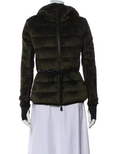 Pre-owned Moncler Down Bomber Jacket In Black