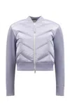 Moncler Down Cardigan In Purple