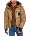 Moncler Down Coat In Beige